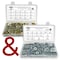 Boltsandnuts.Com 2 Kits: Inch & Metric Hex Nuts, Washers, Split Lock Washers 702 PCS Assortment Kit #187 - alternate 1